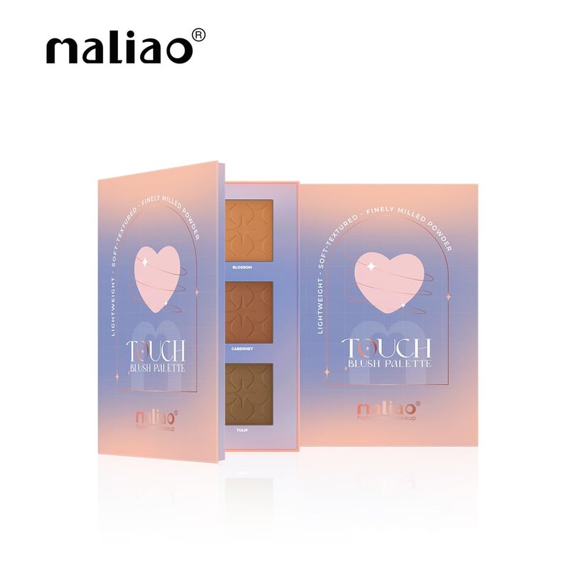 maliao باليت أحمر الخدود مالياو تاتش بتركيبة تدوم طويلاً ومقاومة للتلاشي والتلطخ - Image 2