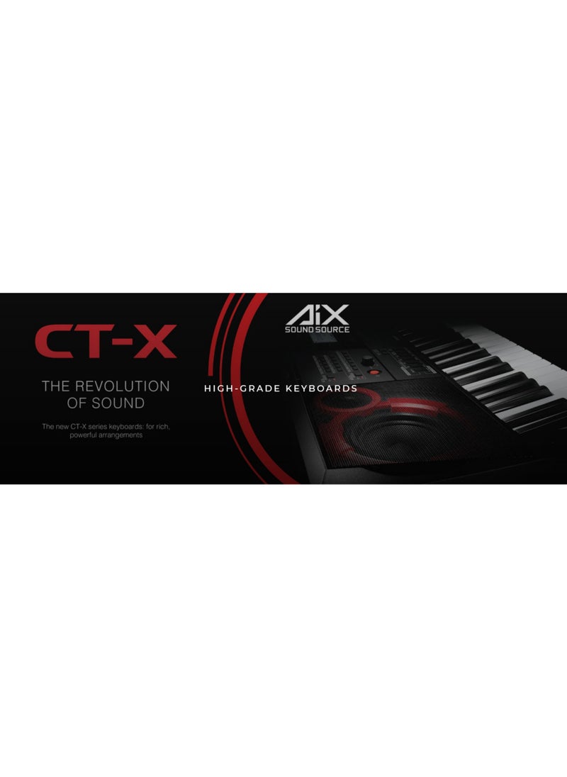 CASIO - CT-X3000 High Grade Digital Keyboard - 800 Tones - 235 Rhythms - Touch Response - with Power Adaptor - Image 1