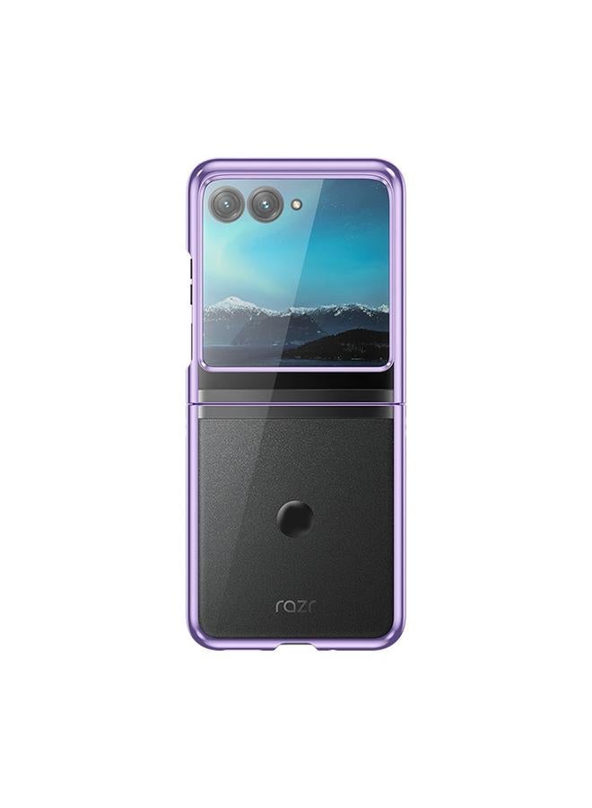 اس-توب جراب لهاتف Motorola Razr 40 Ultra، جراب شفاف مطلي بالكهرباء بتغطية كاملة - Image 2