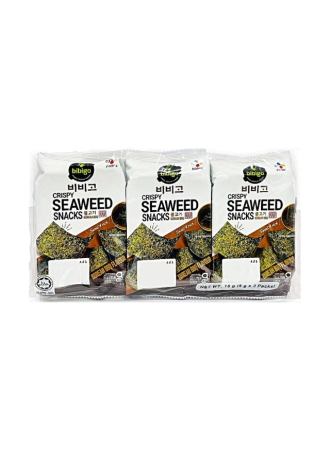 Seaweed BBQ Flavoured - 3 x 5g