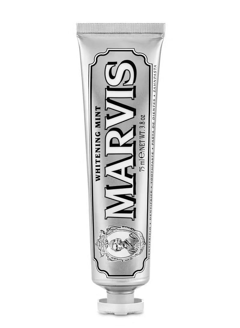 Marvis Whitening Mint Toothpaste - 85ml/4.4 oz Packed with Xylitol for Effective Teeth Whitening and Fresh Breath - Image 1