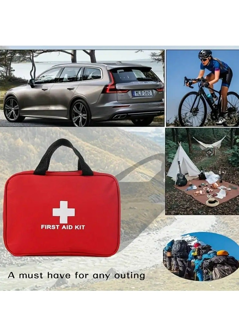 مجموعة أدوات الإسعافات الأولية 184 قطعة، حقيبة طبية محمولة متعددة الأغراض للطوارئ الطبية، للمشي لمسافات طويلة في الهواء الطلق والتخييم والمزيد - Image 4