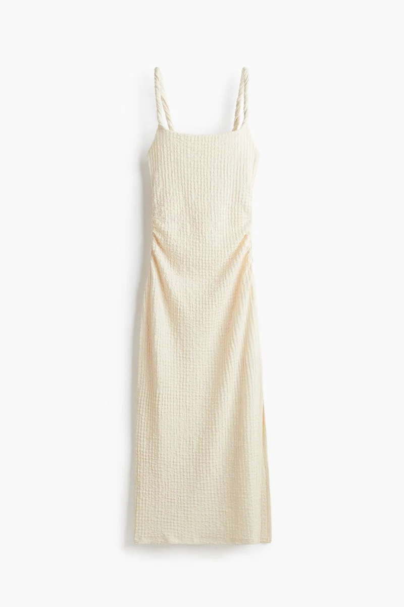 H&M Textured jersey midi dress