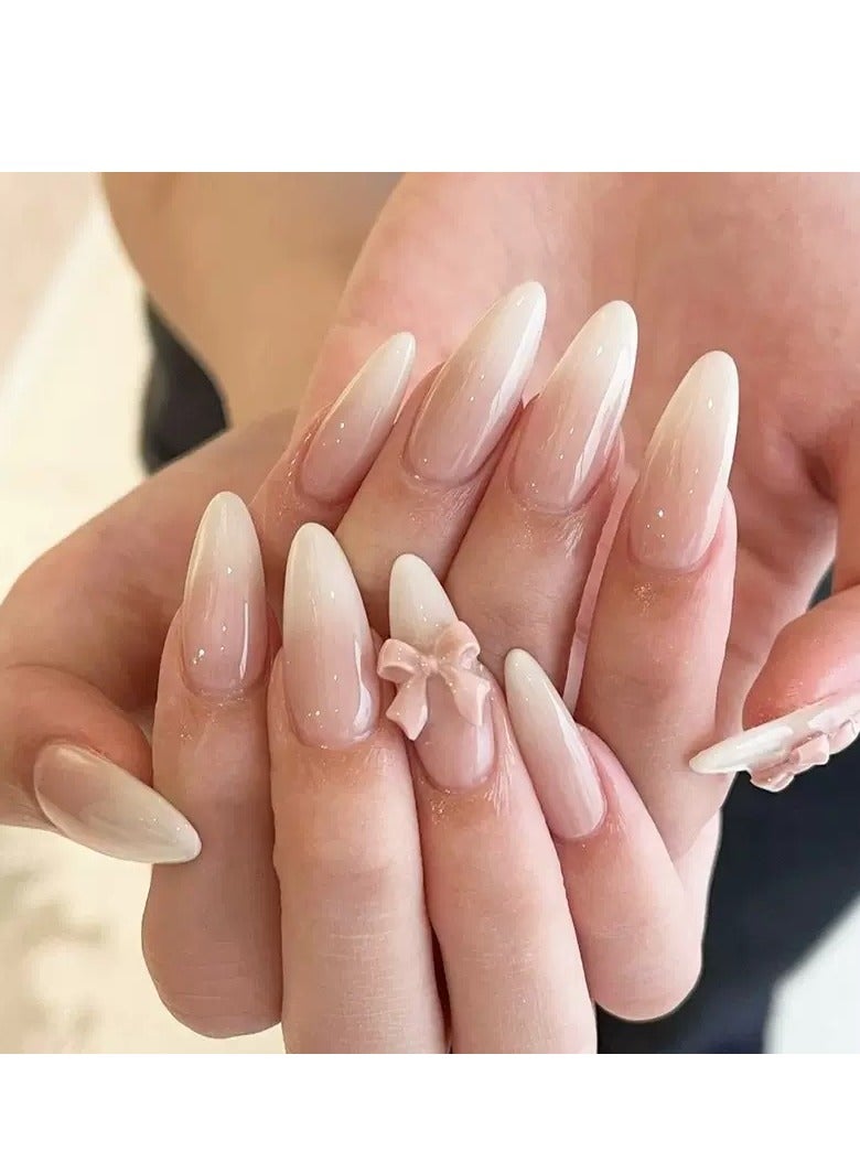 سنسيب نوع الأظافر: أظافر فرنسية ملصقة - حزمة جل ناعم، أظافر فرنسية مزيفة قصيرة، أظافر صالونية الجودة، أظافر ملصقة بسلاسة، أظافر ملصقة بالغراء للنساء، فن الأظافر، تزيين الأظافر. - Image 1