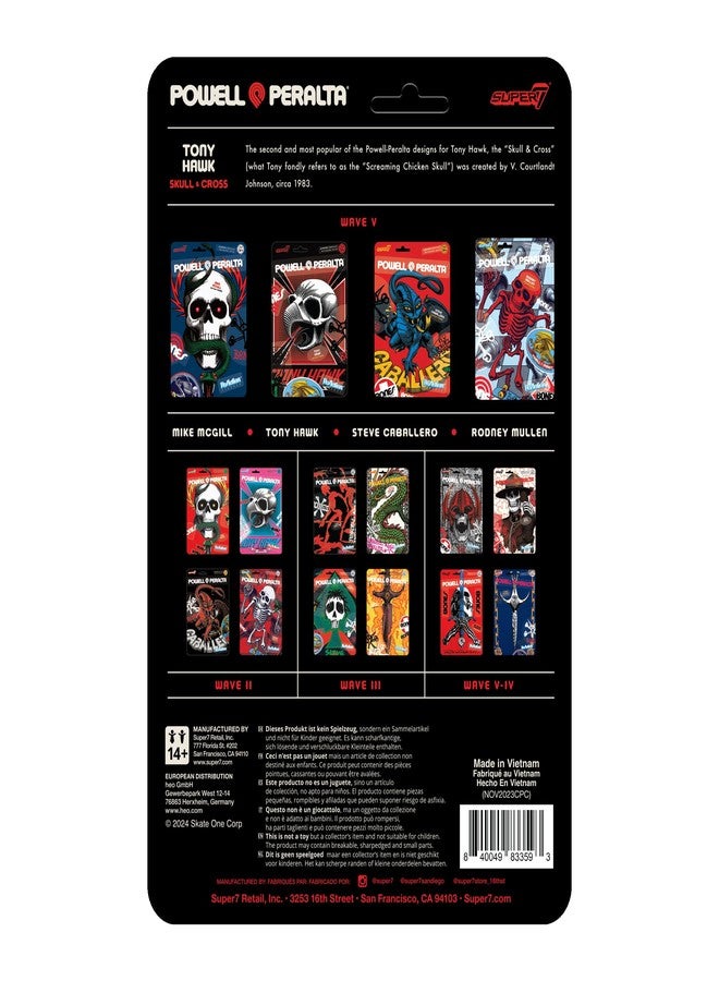 Super7 Powell-Peralta Tony Hawk (Mt. Trashmore '85) - 3.75" Powell-Peralta Action Figure Classic Skateboard Collectibles and Retro Toys - Image 3