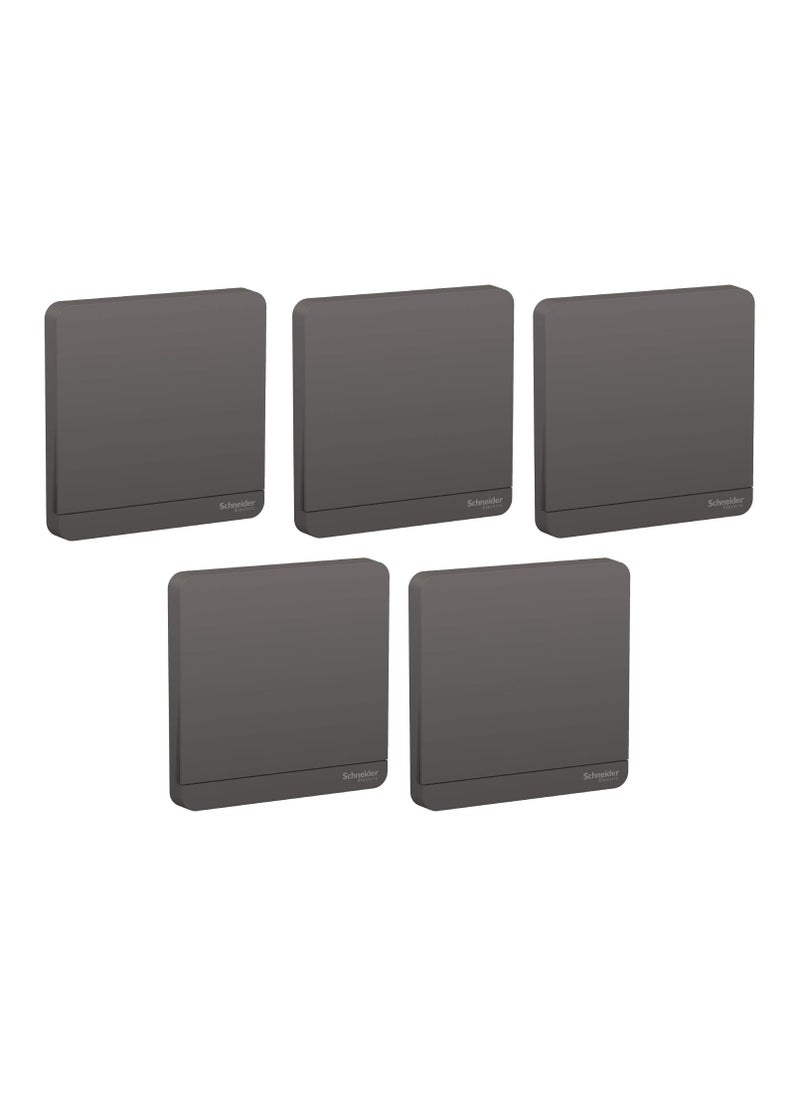 Schneider Electric Schneider Avataron Switch, 16Ax, 250V, 1 Way - Dark Grey E8331L1_Dg - Pack of 5 