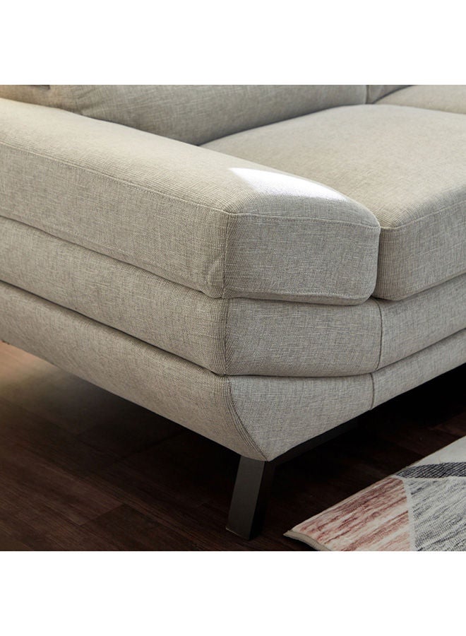 هوم بوكس أريكة قماش ساليرنو بمقعدين 88x85x184 سم رمادي - Image 5