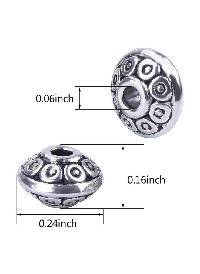 April Ya 100 Pieces 6 Mm Antique Silver Spacer Beads European Style Beads For Jewelry Making - pzsku/ZFEC54ABB8FEA48ABF6CFZ/45/_/1724479935/112ab98f-11bd-4fdd-9d73-e2a3d8c22007