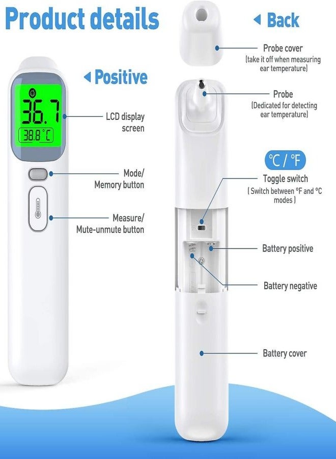 Clinical Thermometer Contactless Digital Children's Heilwiy Forehead Thermometer