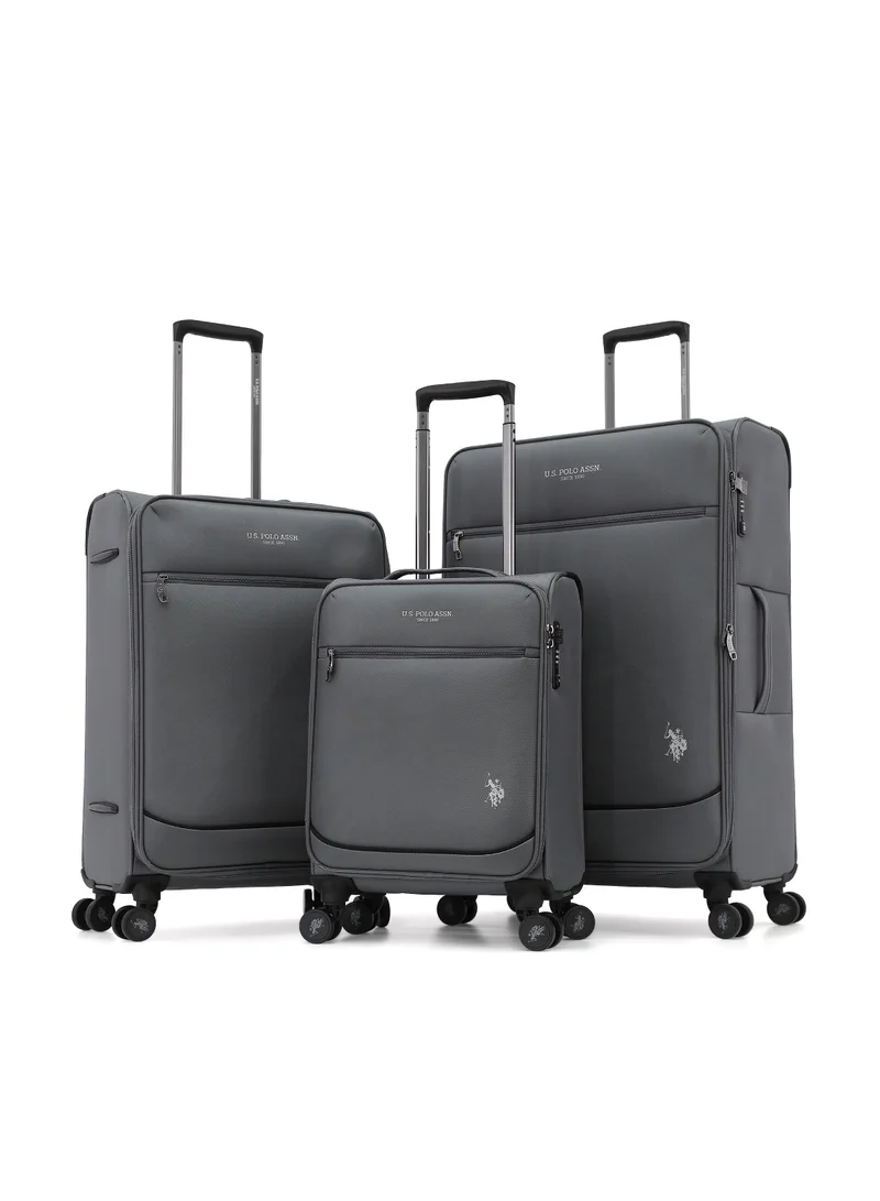 يو اس بولو اسن U.S. Polo 3-Piece Hard Trolley Bag Set – Stylish, Durable Luggage for Every Traveler