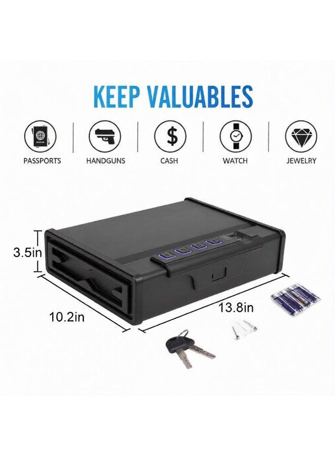 AFRA VANGUARD 89HX263WX344D MM (AF-PS2902F)- Pistol Safes With Electronic Lock Fingerprint, Digital Code & Key Lock Slim Anti-Theft Steel Safe - Image 5