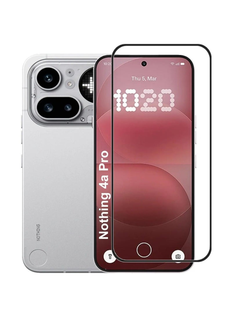 Screen Protector For Nothing Phone 4a Pro 5G Tempered Glass Screen Protector 9H Hardness Anti Fingerprint Scratch Resistance for Nothing Phone 4A Pro