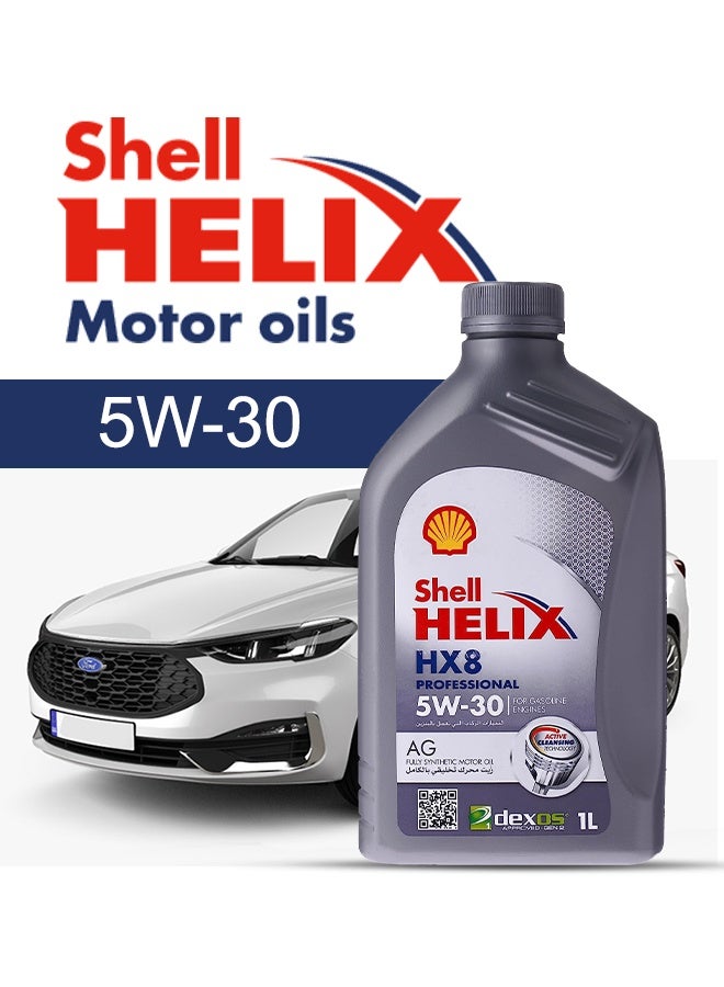 Engine Oil – For FORD Escort  2025 - 2018, 4 Liter, 5w30 Shell - With Engine Oil Filter, Mobile Car Oil Change Service