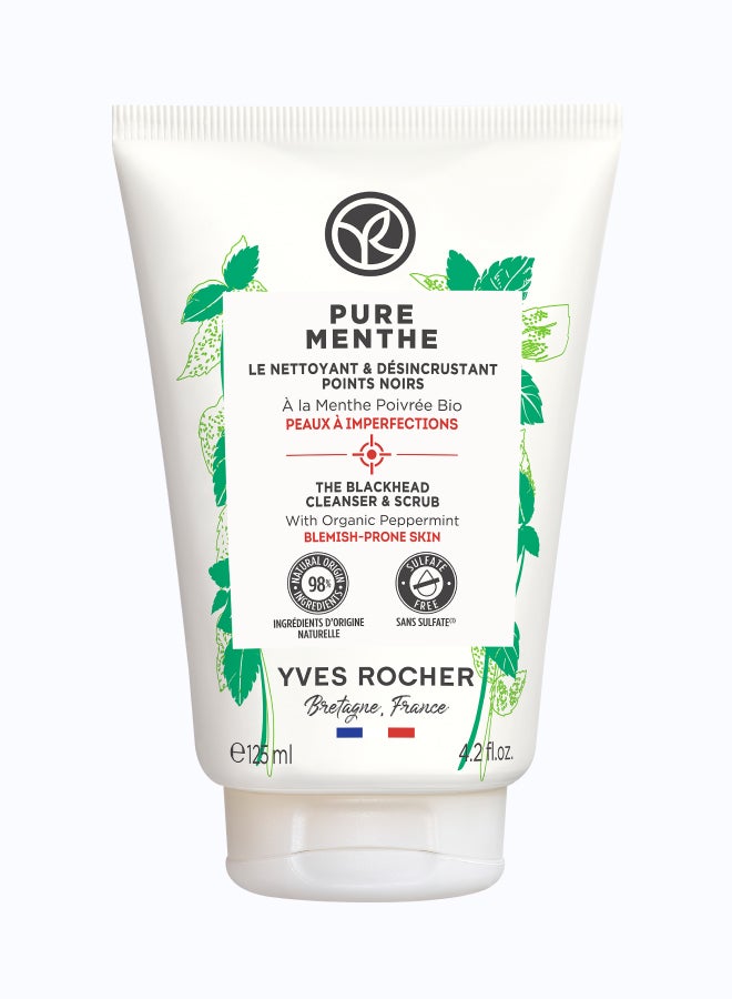 Yves Rocher THE CLEANSER & SCRUB ANTI-BLACKHEADS Tube 125ML - Image 1
