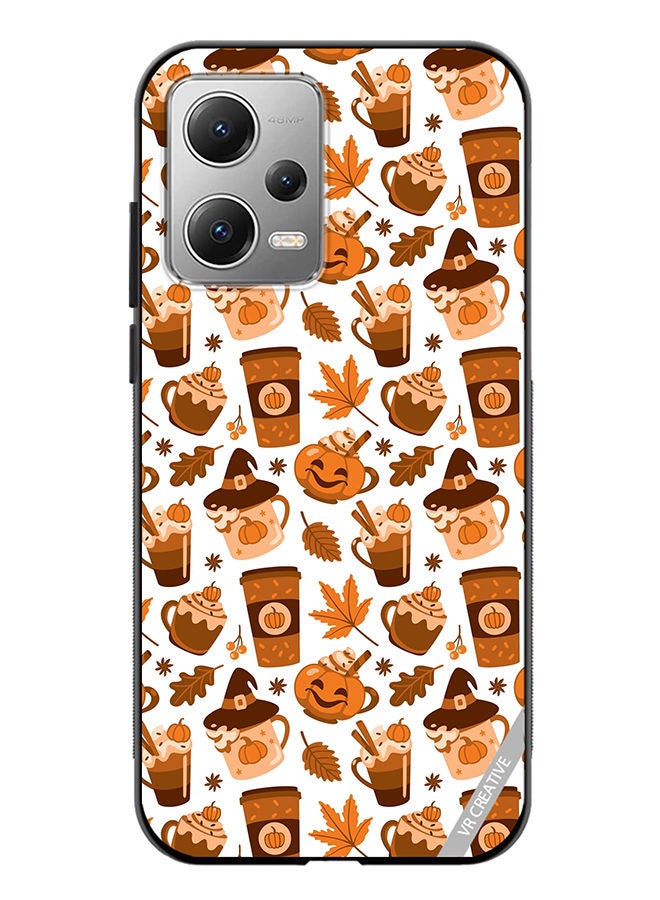 VR CREATIVE Protective Case Cover For Xiaomi Redmi Note 12 Coffee Of Different Type Cozy Print Autumn Mood Design Multicolour - Image 1