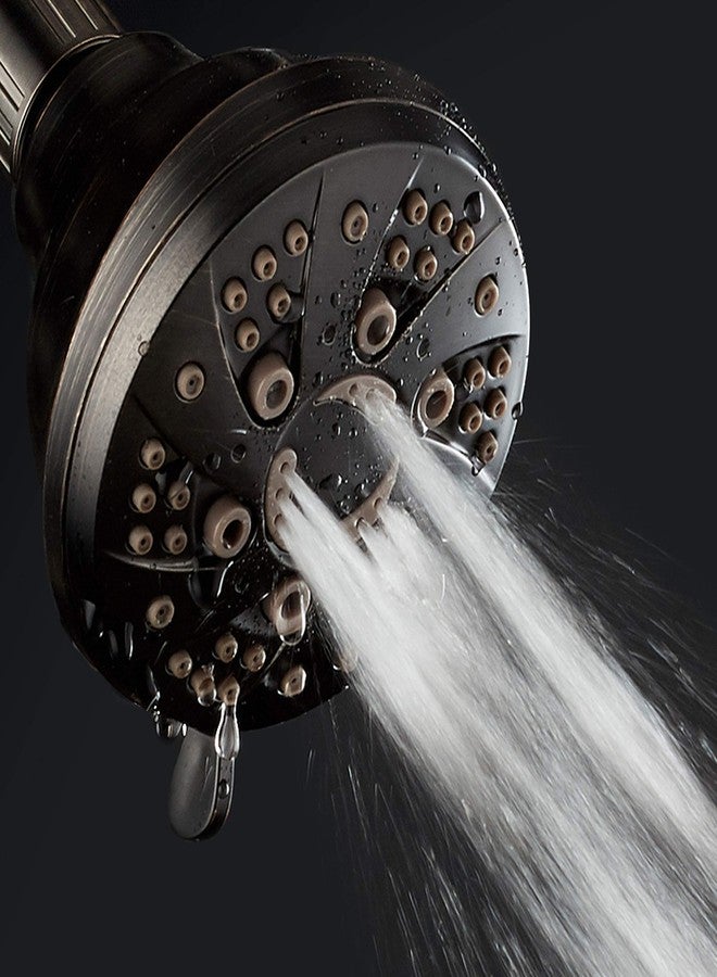 AquaDance Oil Rubbed Bronze High Pressure 6-Setting Spiral Shower Head - Angle Adjustable, Anti-Clog Showerhead Jets, Tool-Free Installation - USA Standard Certified - Top US Brand - Image 5