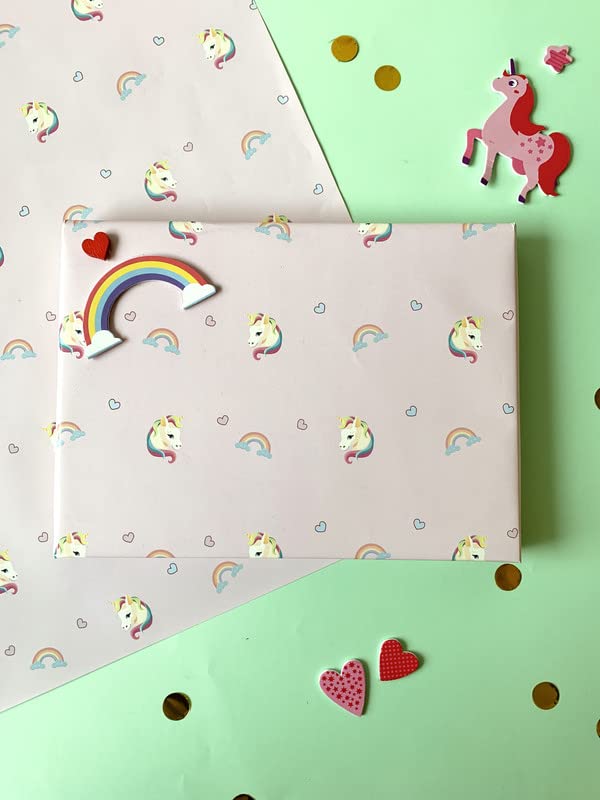 Dovetail Fluff Magic Kids Gift Wrapping Paper Pack of 20 Sheet - Image 1