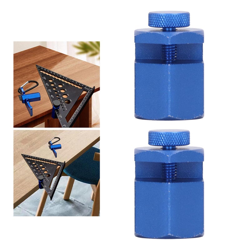 2PCS Aluminum Alloy Stair Gauge Framing Square Attachment Jig Right Angle Layout Tool - Image 4