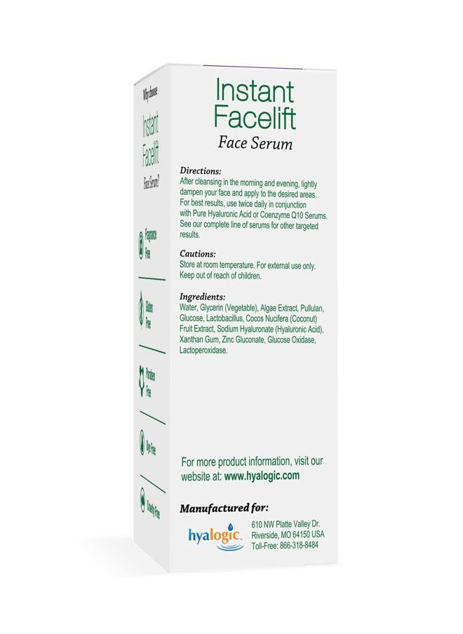 Hyalogic - Instant Facelift Serum - Hyaluronic Acid & Pepha®-Tight for Skincare - Facial Serum for Instant Skin Firming, Fine Line & Wrinkle Reduction - Clean Formula for Healthy Skin (1 Fl Oz) - Image 1