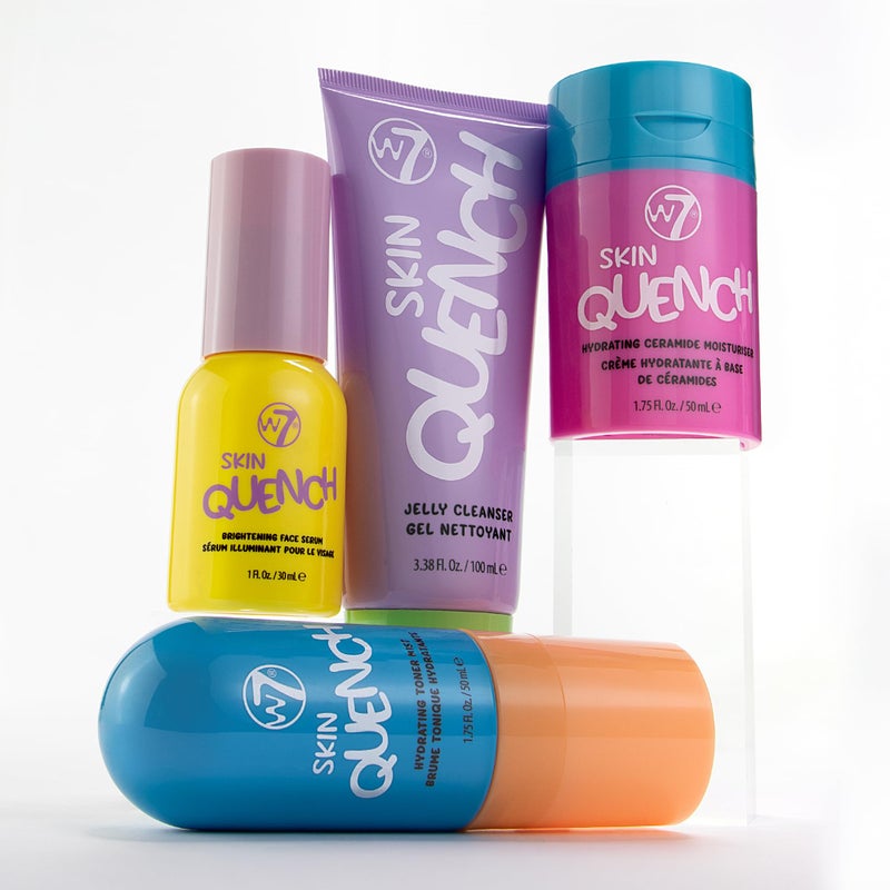 W7 Skin Quench Full Size Skincare Set - Hydrating Skincare Bundle with Aloe Vera & Ceramides - Complete & Long-Lasting Moisturizing At-Home Routine - Travel Friendly - Image 4