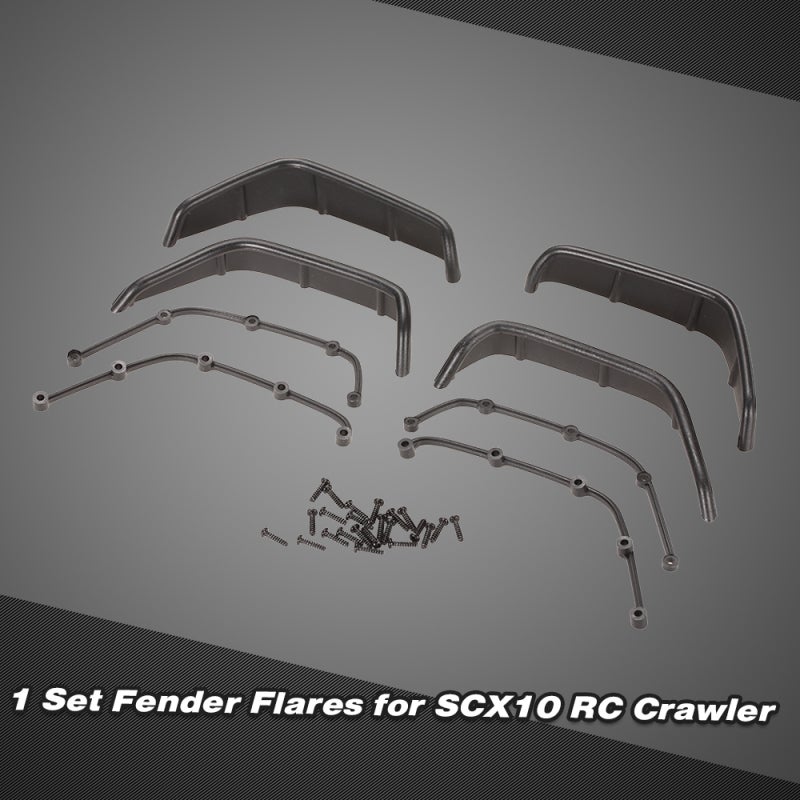 Rc Crawler 1/10 Size High-quality Black Plastic - Strong Realistic Construction Easy No-drill Installation Crawler Part for 1/10 Axial Scx10 Rock Crawler Rc Car - Image 1