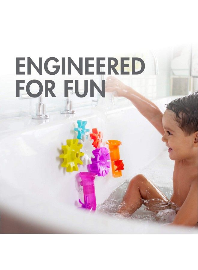 BOON Bundle Building Toddler Bath Tub Toy With Pipes Cogs And Tubes For Kids Aged 12 Months And Up Multicolor (Pack Of 13)  - Image 3
