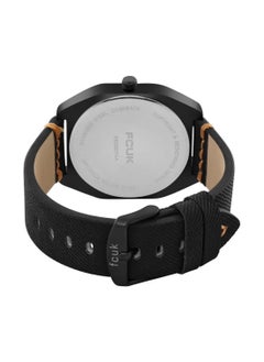 French Connection UK Men’s Analog Quartz Black Dial Leather Watch FK00014A  - Image 3