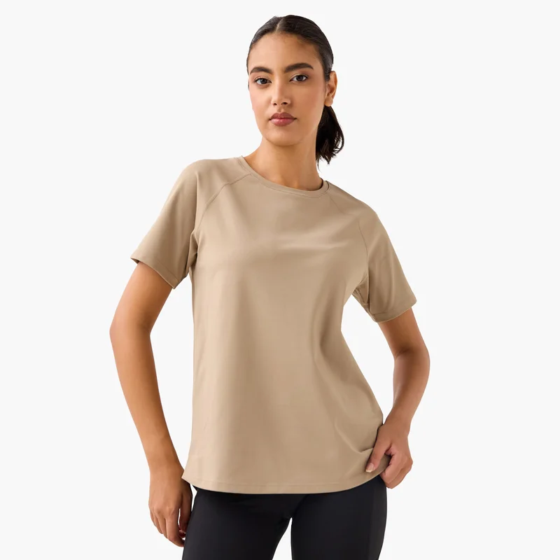 ADOT by Splash Regular Fit T-shirt with Raglan Sleeves