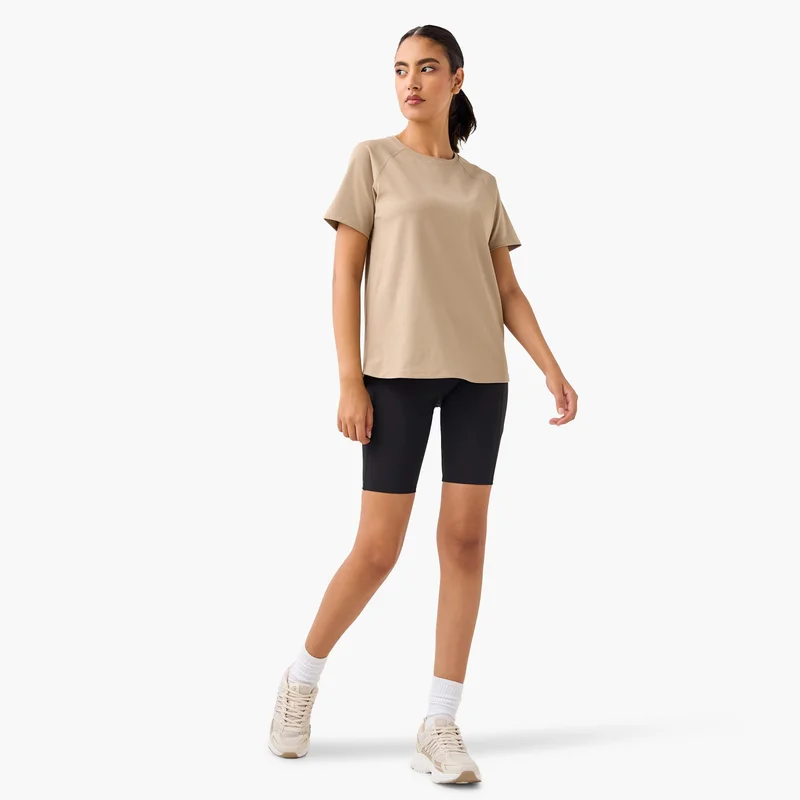 ADOT by Splash Regular Fit T-shirt with Raglan Sleeves