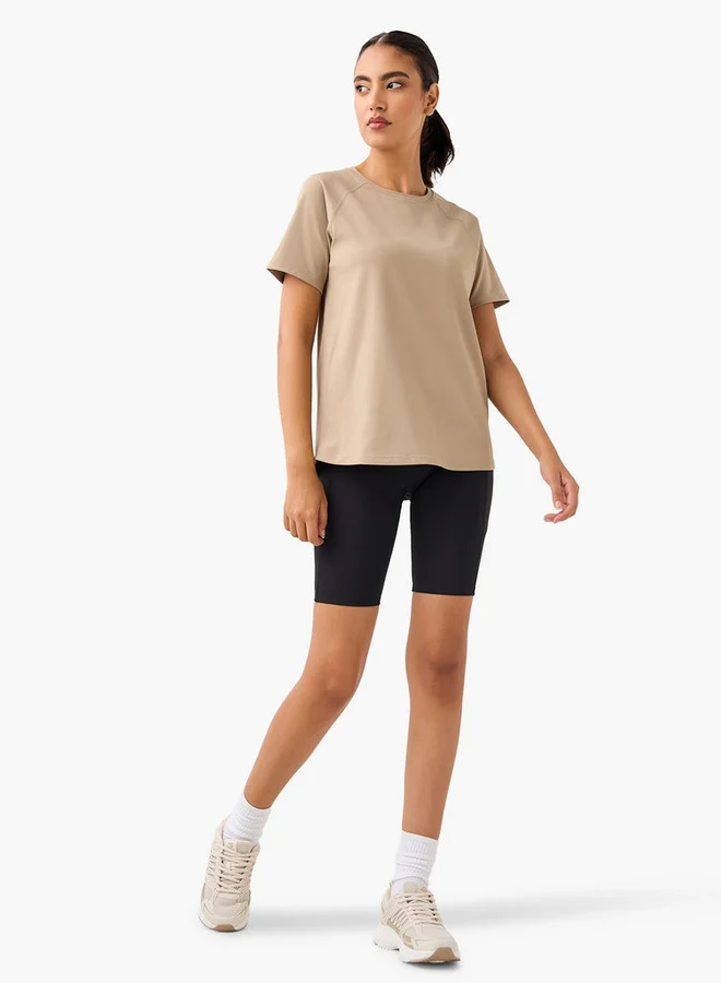 ADOT by Splash Regular Fit T-shirt with Raglan Sleeves