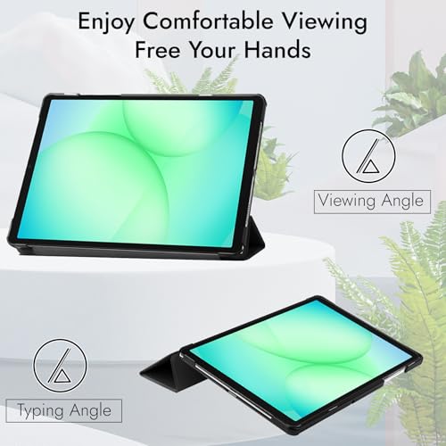 Robustrion Cover for Samsung Galaxy Tab A11 Plus 11 inch/Tab A9 Plus Cover Case, Flip Cover Case for Samsung Galaxy Tab A11+ / A9+ Tablet Cover [Auto Sleep/Wake Support] - Black - Image 5