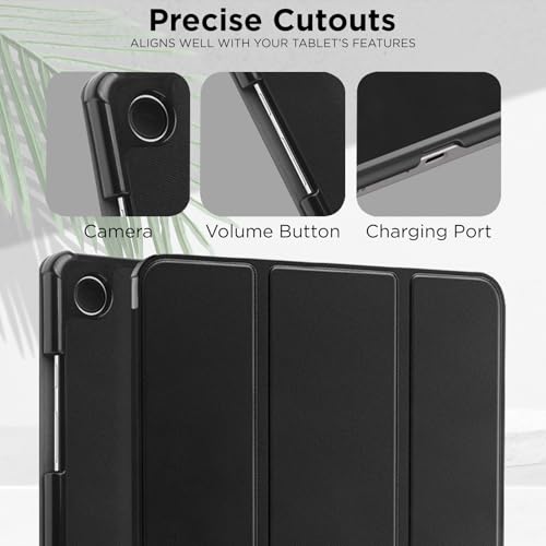 Robustrion Cover for Samsung Galaxy Tab A11 Plus 11 inch/Tab A9 Plus Cover Case, Flip Cover Case for Samsung Galaxy Tab A11+ / A9+ Tablet Cover [Auto Sleep/Wake Support] - Black - Image 4