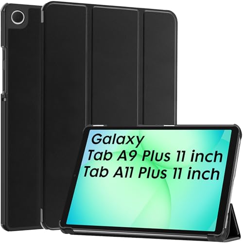 Robustrion Cover for Samsung Galaxy Tab A11 Plus 11 inch/Tab A9 Plus Cover Case, Flip Cover Case for Samsung Galaxy Tab A11+ / A9+ Tablet Cover [Auto Sleep/Wake Support] - Black - Image 1