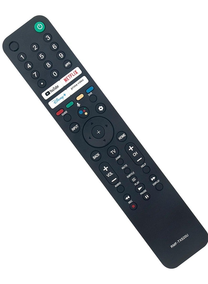 PopZa RMF-TX520U Replacement Voice Remote Control for Sony Smart TV – Compatible with KD-65X75K, KD-50X80J, XR-65X95J, XR-75X95J, XR-85X95J, KD-43X85J, KD-50X85J, KD-55X85J, KD-65X85J, KD-75X85J, KD-85X85J – Includes Battery - Image 3