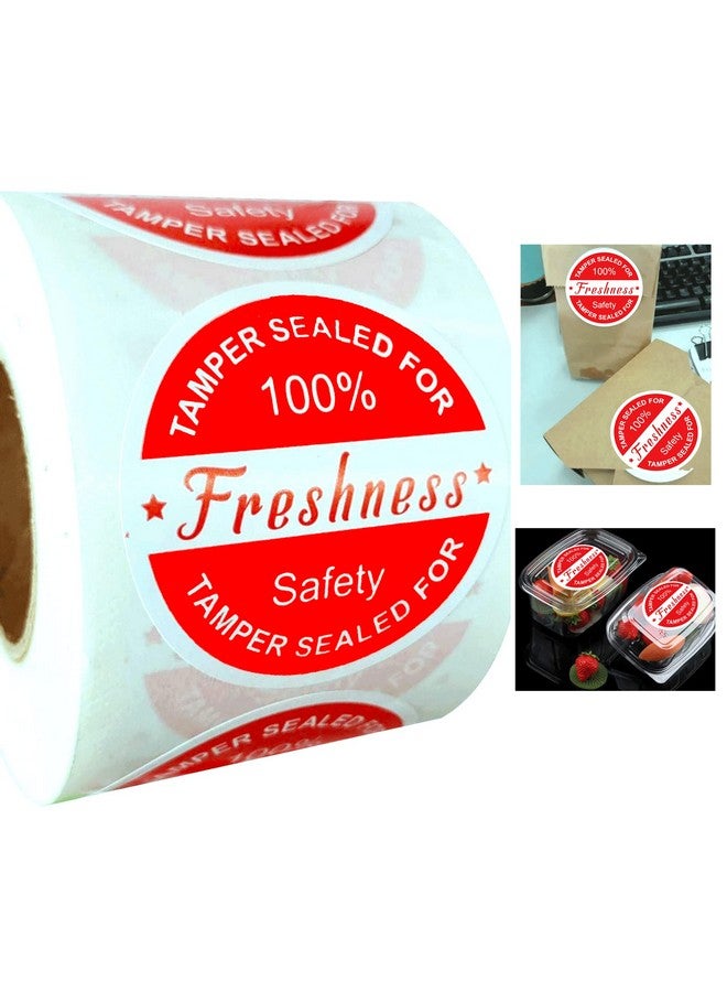 Well Tile Food Delivery Tamper Evident Stickers Safe Secure Tamper Sealed For Freshness Labels - 2 Inch Tamper-Proof Stickers For Safe Food Delivery 500 Pcs - Image 1