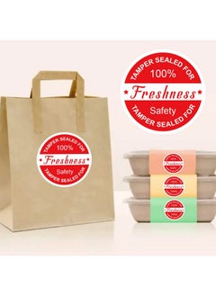 Well Tile Food Delivery Tamper Evident Stickers Safe Secure Tamper Sealed For Freshness Labels - 2 Inch Tamper-Proof Stickers For Safe Food Delivery 500 Pcs  - Image 5