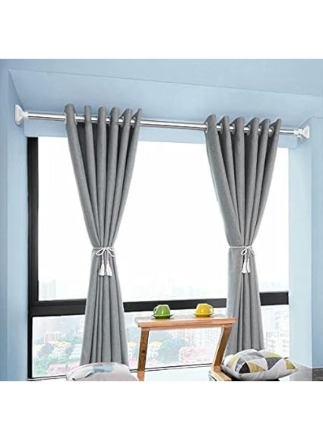 Extendable curtain rod from 140 to 260 cm, multi-purpose as a clothes dryer, installation without holes - Image 3