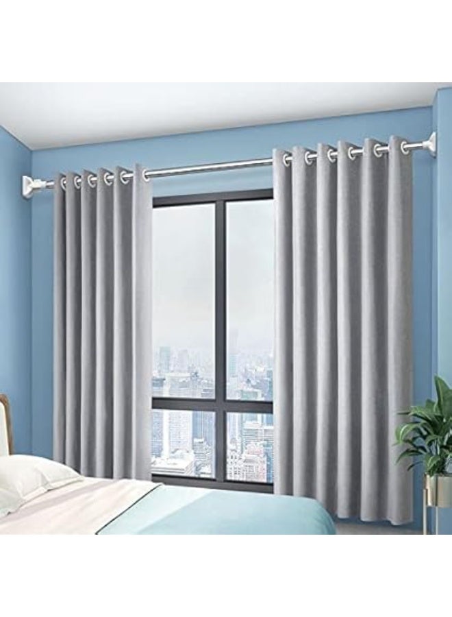 Extendable curtain rod from 140 to 260 cm, multi-purpose as a clothes dryer, installation without holes - Image 2