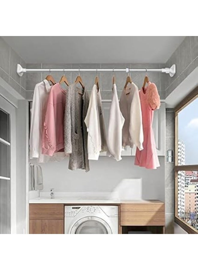 Extendable curtain rod from 140 to 260 cm, multi-purpose as a clothes dryer, installation without holes - Image 4