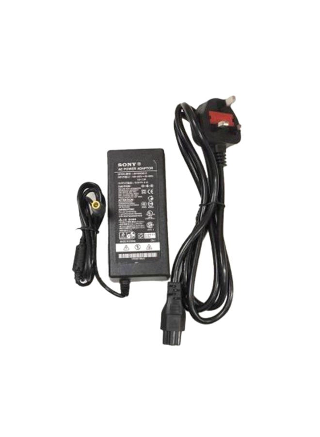 TV Power Adapter With Connector Cable Black