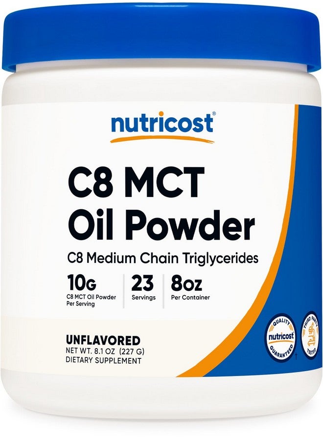 Nutricost C8 MCT Oil Powder 23 Servings (8oz) - 95% C8 MCT Oil Powder - Image 1