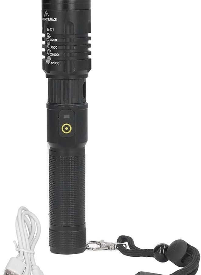 5000 لومن مصباح يدوي قابل لإعادة الشحن من سبائك الألومنيوم مع تكبير تلسكوبي للتخييم في الهواء الطوارئ الطارئة - Image 2