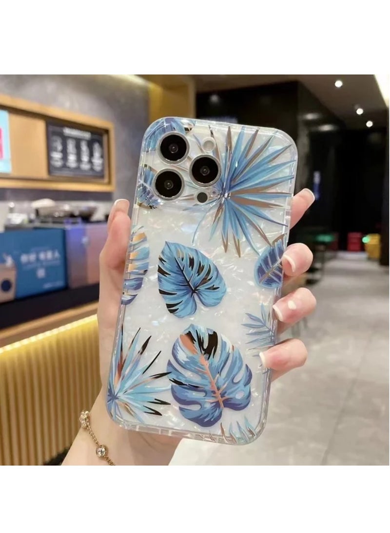 Phone case with flower wrist strap transparent imd electroplated phone case Compatible for iPhone 14 pro - Image 4