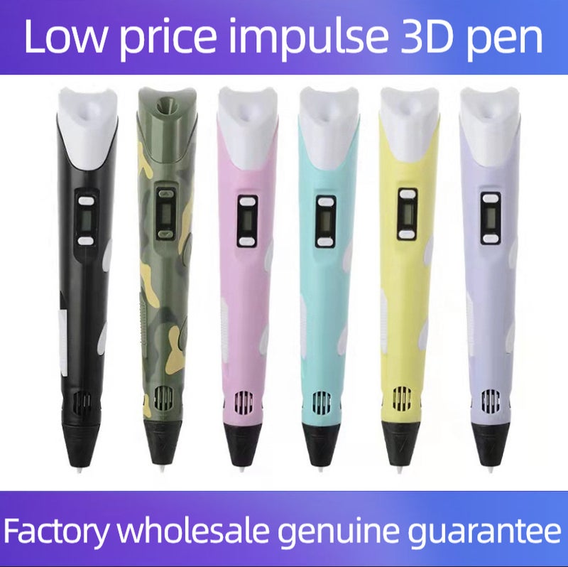 3D Printing Pen Three-Dimensional Painting 3 Graffiti Pen 3D Pen Children Students Toy Supply - Image 3