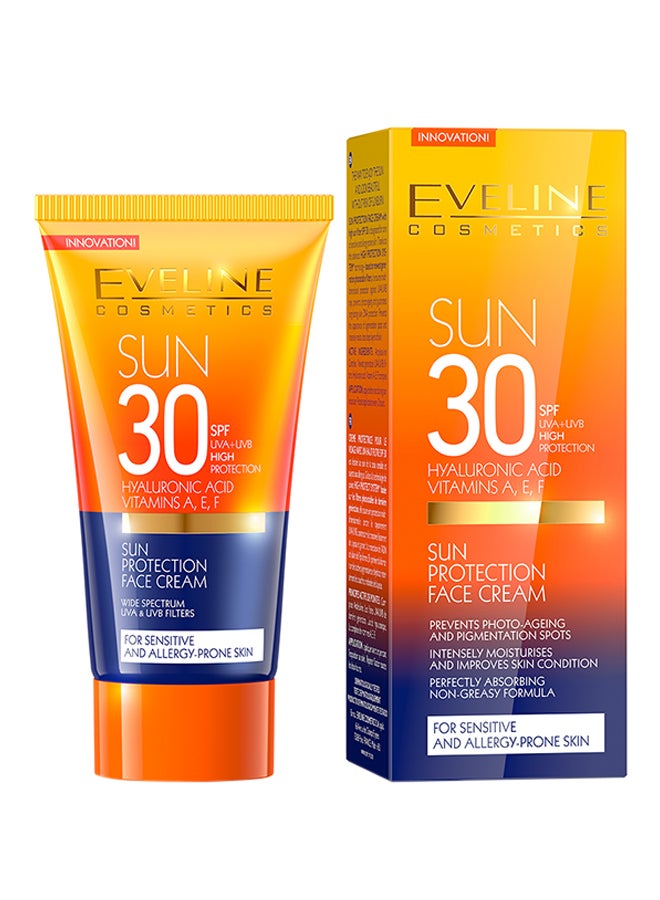 Eveline Sun Protection Face Cream SPF 30 50ml - Image 1