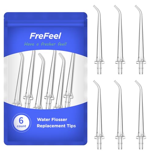 FreFeel 6 Count Replacement Heads for Bitvae C5 Water Flosser (6 Classic Jet Tips) - Image 1