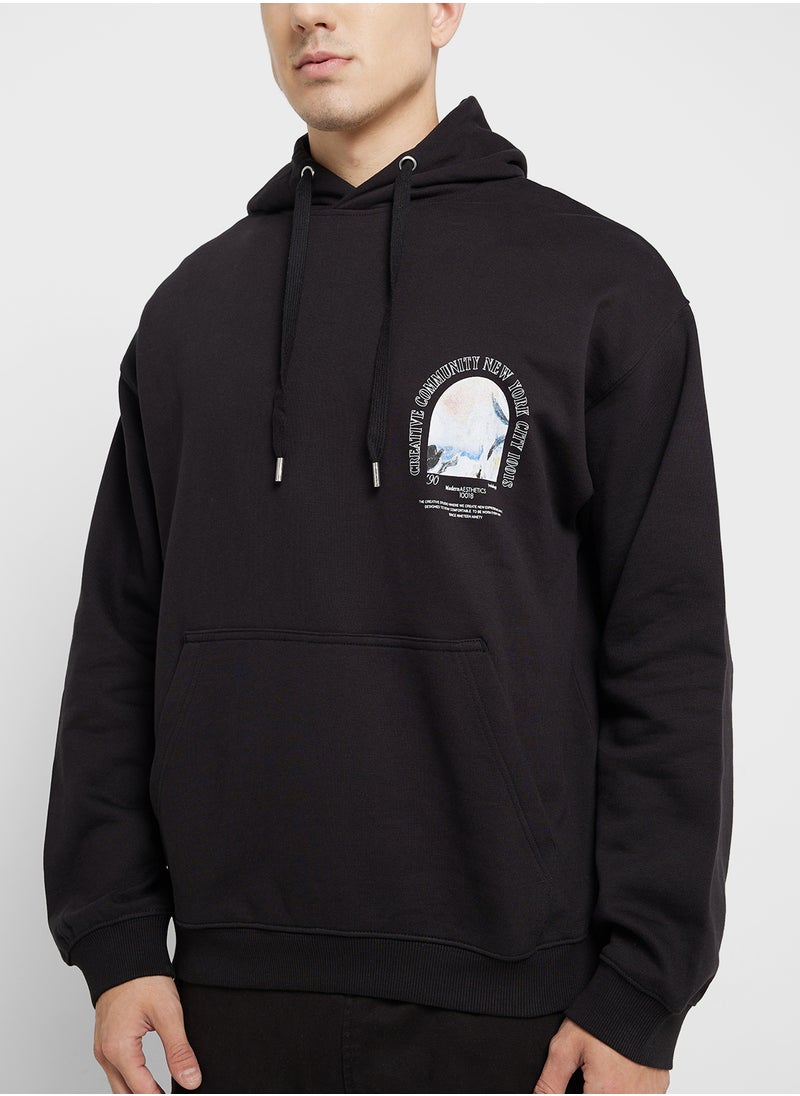 JACK & JONES - Chest Graphic Hoodie - Image 1