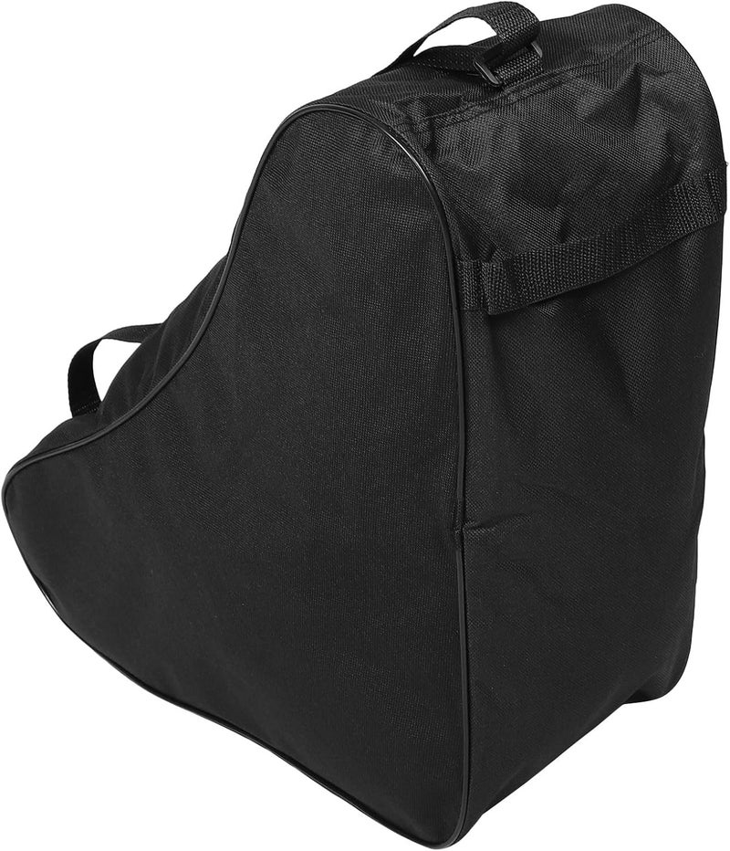Roller Skates Organizer Bag with Shoulder Strap Black Triple-layer Skate Shoes Pouch for Adults - Image 1