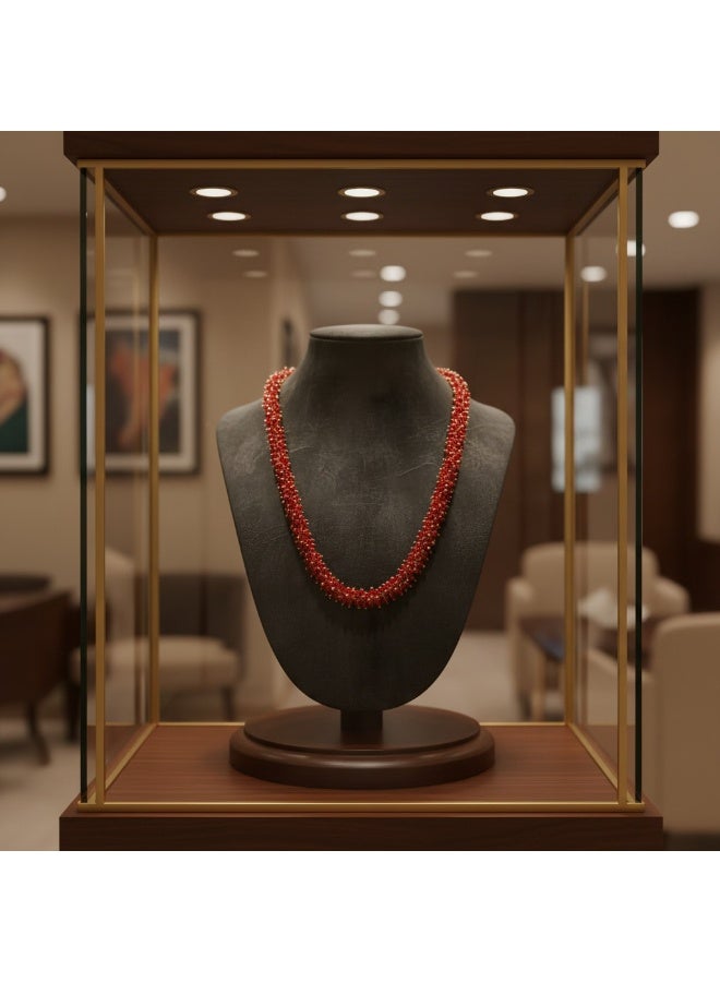 Pretty Precious Cubic Zirconia Mala Necklace for Women | Elegant CZ Beaded Long Necklace | Sparkling Fashion Jewellery for Parties & Special Occasions - Image 5