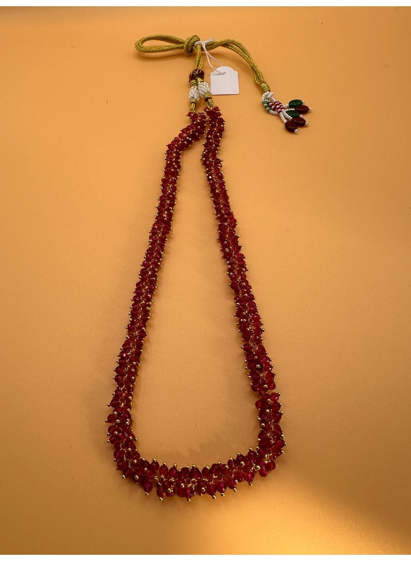 Pretty Precious Cubic Zirconia Mala Necklace for Women | Elegant CZ Beaded Long Necklace | Sparkling Fashion Jewellery for Parties & Special Occasions - Image 2